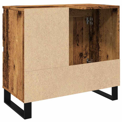 Bathroom Sink Cabinet | Old wood | Engineered Wood, Iron
