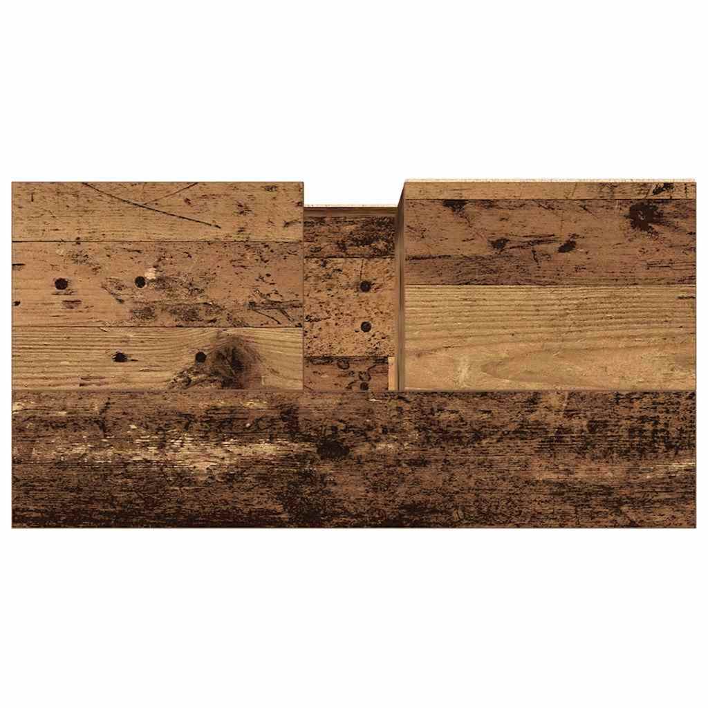 Bathroom Sink Cabinet | Old wood | Engineered Wood, Iron