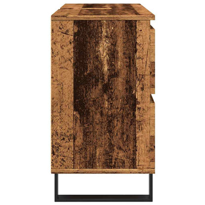 Bathroom Sink Cabinet Old Wood 80x33x60 cm Engineered Wood