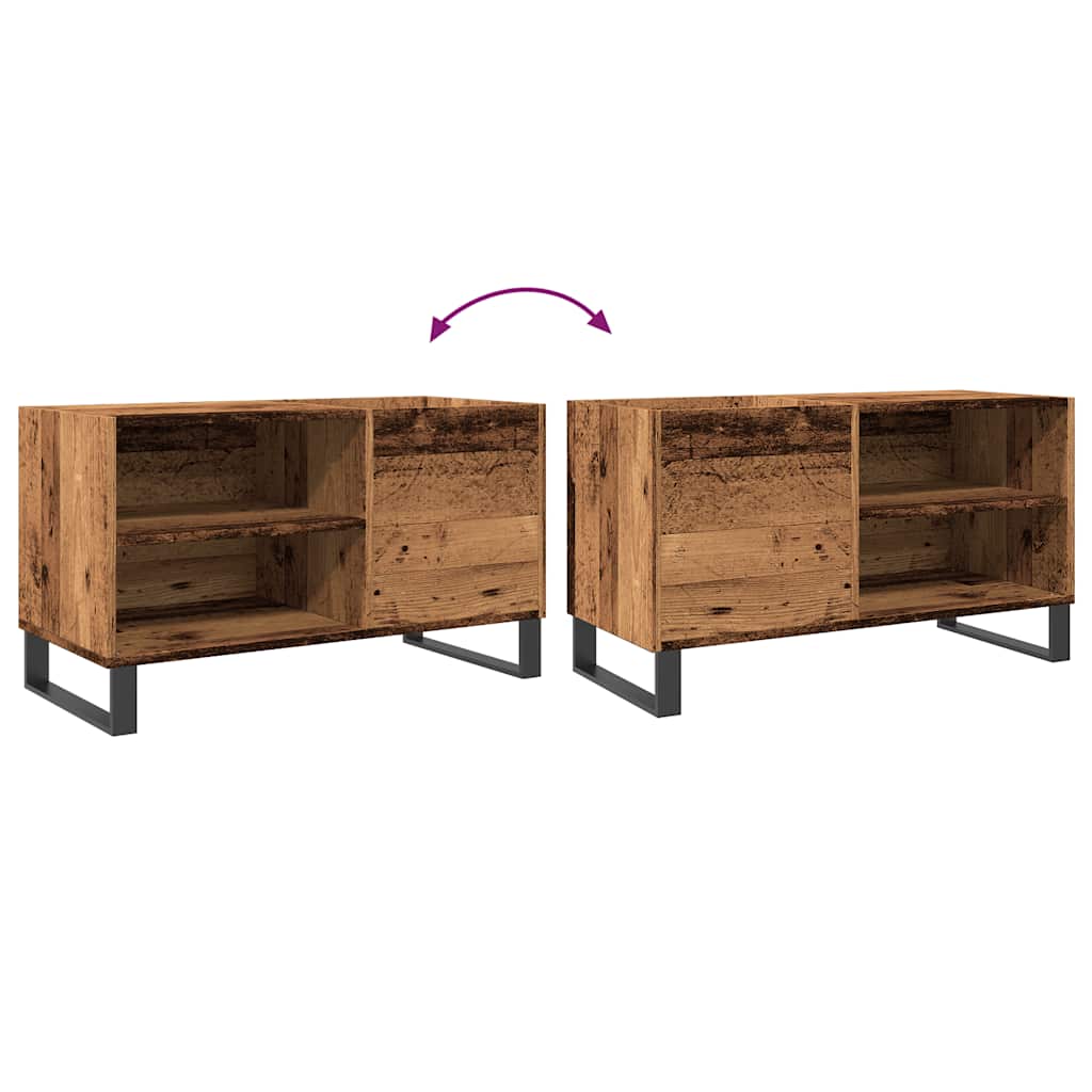 Record Cabinet Old Wood 84.5x38x48 cm Engineered Wood