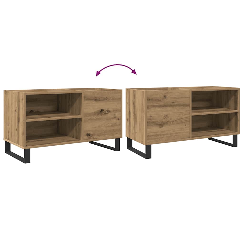 Record Cabinet Artisan Oak 84.5x38x48 cm Engineered Wood