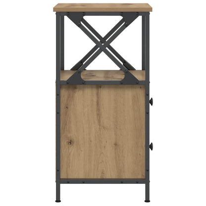 Bedside Cabinet Artisan Oak 34x35.5x70 cm Engineered Wood