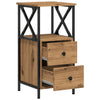 Bedside Cabinet Artisan Oak 34x35.5x70 cm Engineered Wood