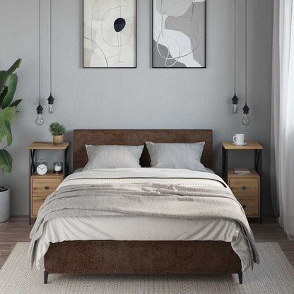 Bedside Cabinets 2 pcs Artisan Oak 34x35.5x70 cm Engineered Wood
