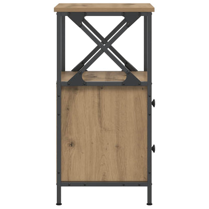 Bedside Cabinets 2 pcs Artisan Oak 34x35.5x70 cm Engineered Wood