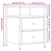 Bedside Cabinet Artisan Oak 44x45x60 cm Engineered Wood