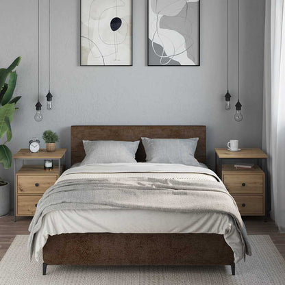 Bedside Cabinets 2 pcs Artisan Oak 44x45x60 cm Engineered Wood