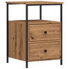 Bedside Cabinet Artisan Oak 34x35.5x50 cm Engineered Wood