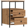 Bedside Cabinet Artisan Oak 34x35.5x50 cm Engineered Wood