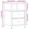 Bedside Cabinet Artisan Oak 34x35.5x50 cm Engineered Wood