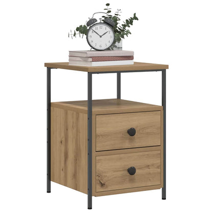 Bedside Cabinet Artisan Oak 34x35.5x50 cm Engineered Wood