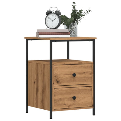 Bedside Cabinet Artisan Oak 34x35.5x50 cm Engineered Wood
