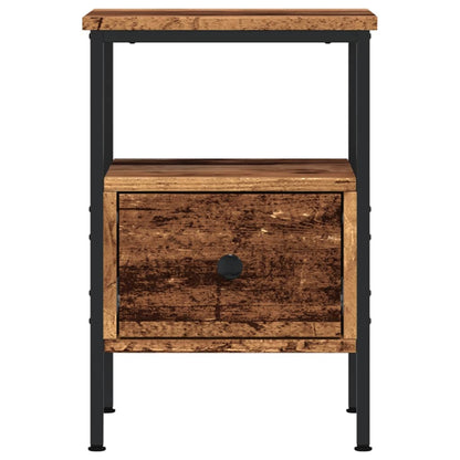 Bedside Cabinets 2 pcs Old Wood 34x36x50 cm Engineered Wood