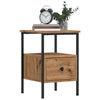 Bedside Cabinet Artisan Oak 34x36x50 cm Engineered Wood