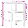Bedside Cabinet Artisan Oak 34x36x50 cm Engineered Wood