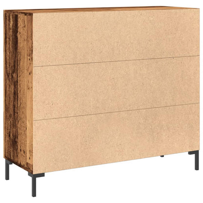 Sideboard Old Wood 90x34x80 cm Engineered Wood