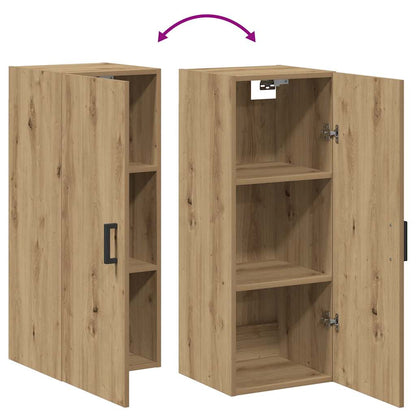 Wall Mounted Cabinet Artisian Oak 34.5x34x90 cm Engineered Wood