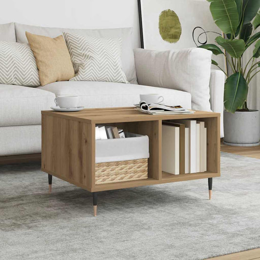 Coffee Table Artisan Oak 60x50x36.5 cm Engineered Wood