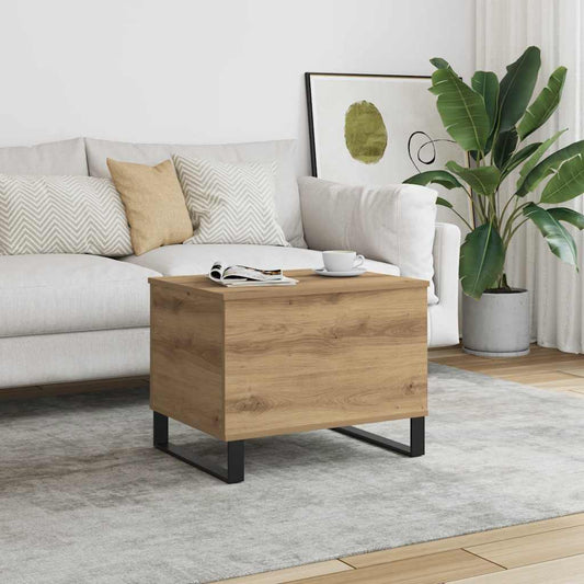 Coffee Table Artisan Oak 60x44.5x45 cm Engineered Wood