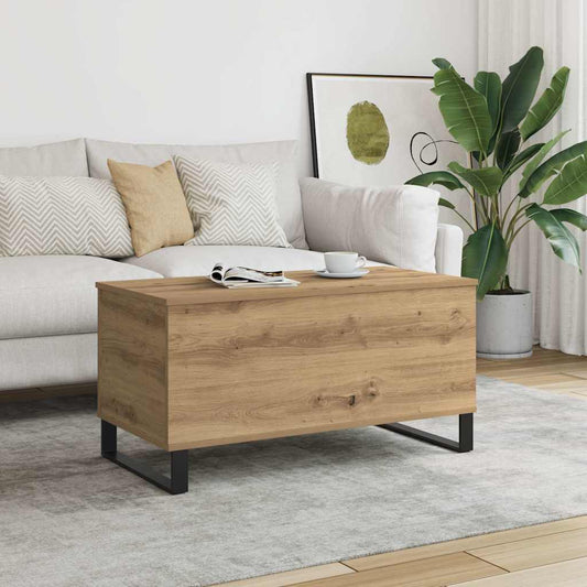 Coffee Table Artisan Oak 90x44.5x45 cm Engineered Wood