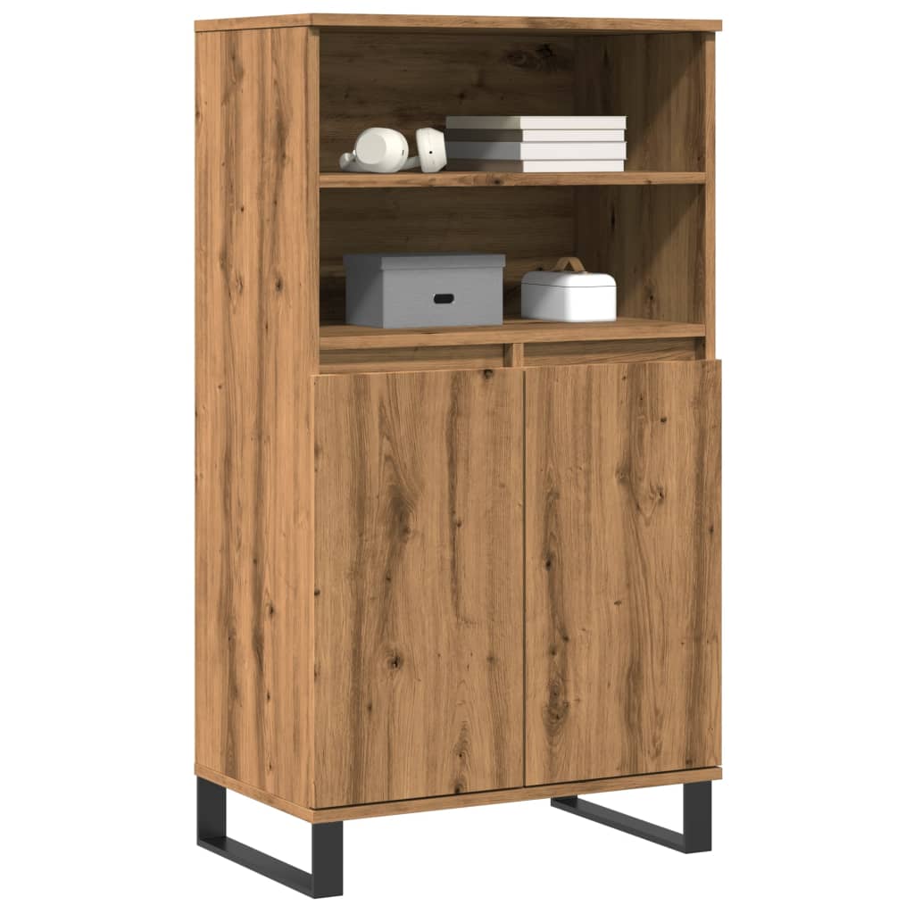 Highboard Artisan Oak 60x36x110 cm Engineered Wood