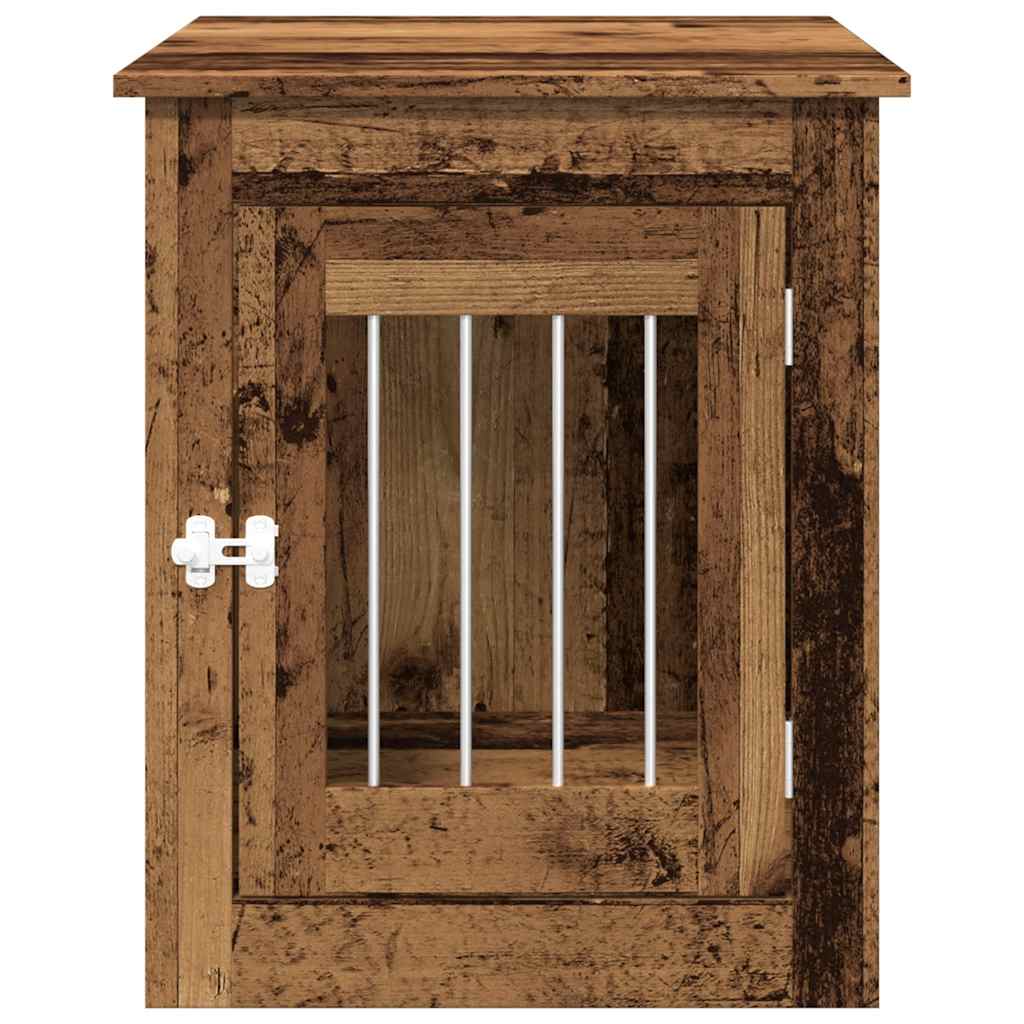 Dog Crate Furniture Old Wood 55x75x65 cm Engineered Wood