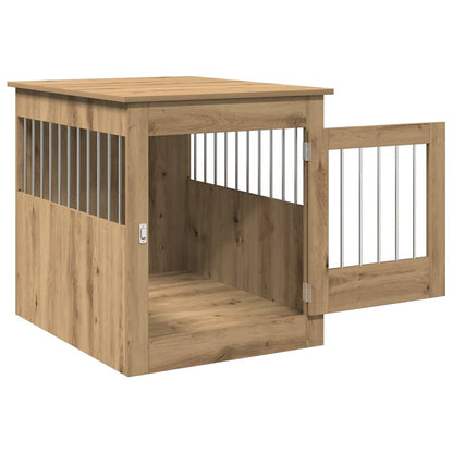 Dog Crate Furniture Artisan Oak 64.5x80x71 cm Engineered Wood