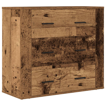 Sideboard Old Wood 80x33x70 cm Engineered Wood