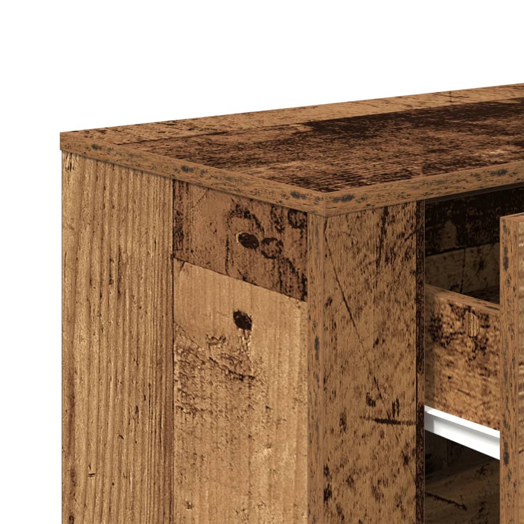 Sideboard Old Wood 80x33x70 cm Engineered Wood