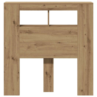 LED Headboard Artisan Oak 100x18,5x103,5 cm Engineered Wood