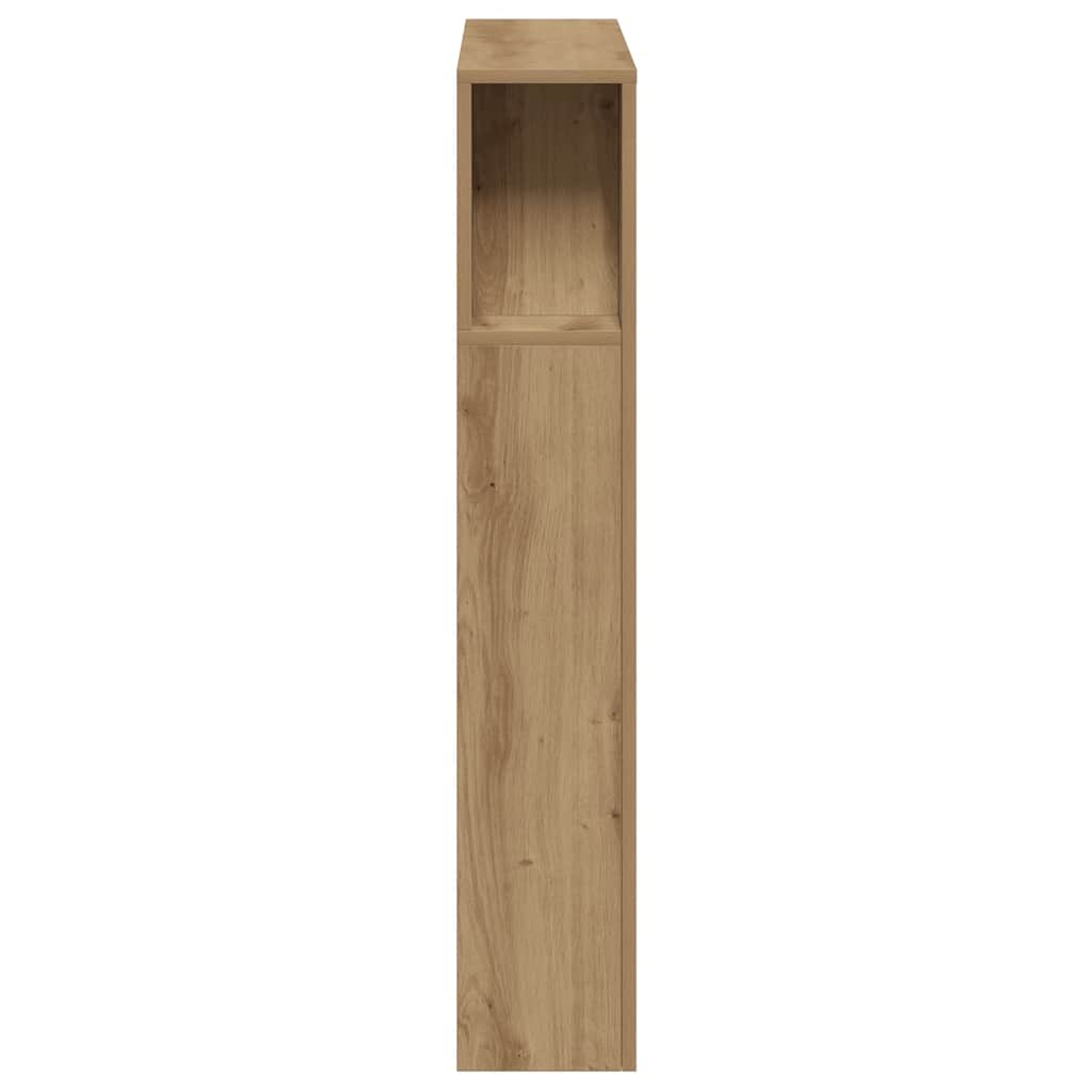 LED Headboard Artisan Oak 100x18,5x103,5 cm Engineered Wood