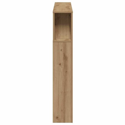 LED Headboard Artisan Oak 120x18,5x103,5 cm Engineered Wood