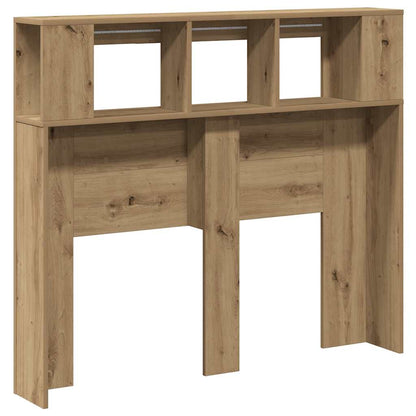 LED Headboard Artisan Oak 120x18,5x103,5 cm Engineered Wood