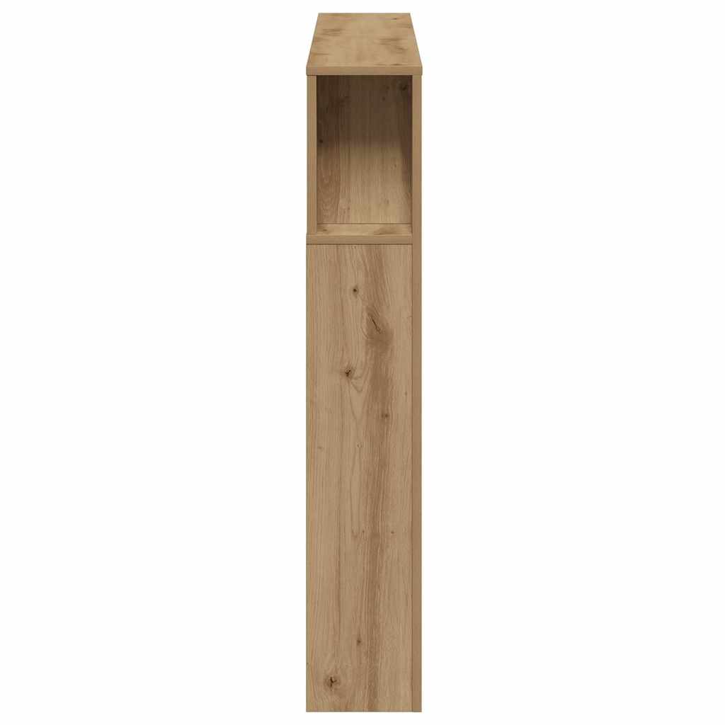 LED Headboard Artisan Oak 140x18,5x103,5 cm Engineered Wood
