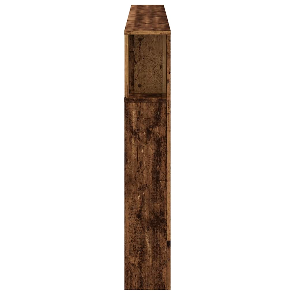 LED Headboard Old Wood 180x18,5x103,5 cm Engineered Wood