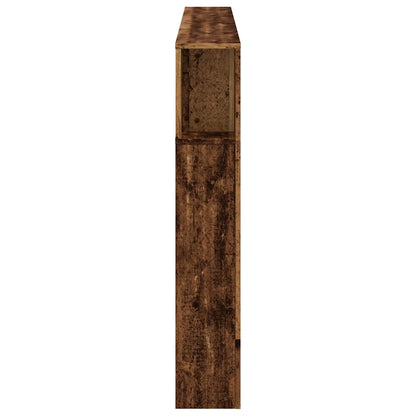 LED Headboard Old Wood 180x18,5x103,5 cm Engineered Wood