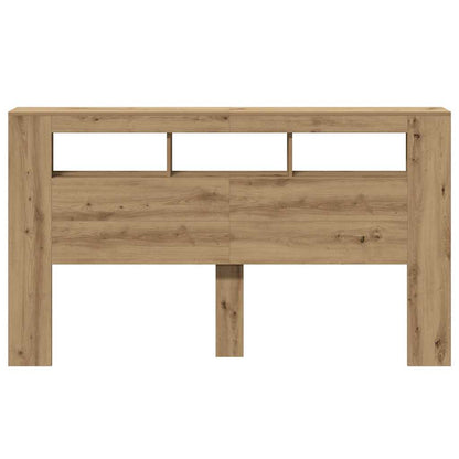 LED Headboard Artisan Oak 180x18,5x103,5 cm Engineered Wood