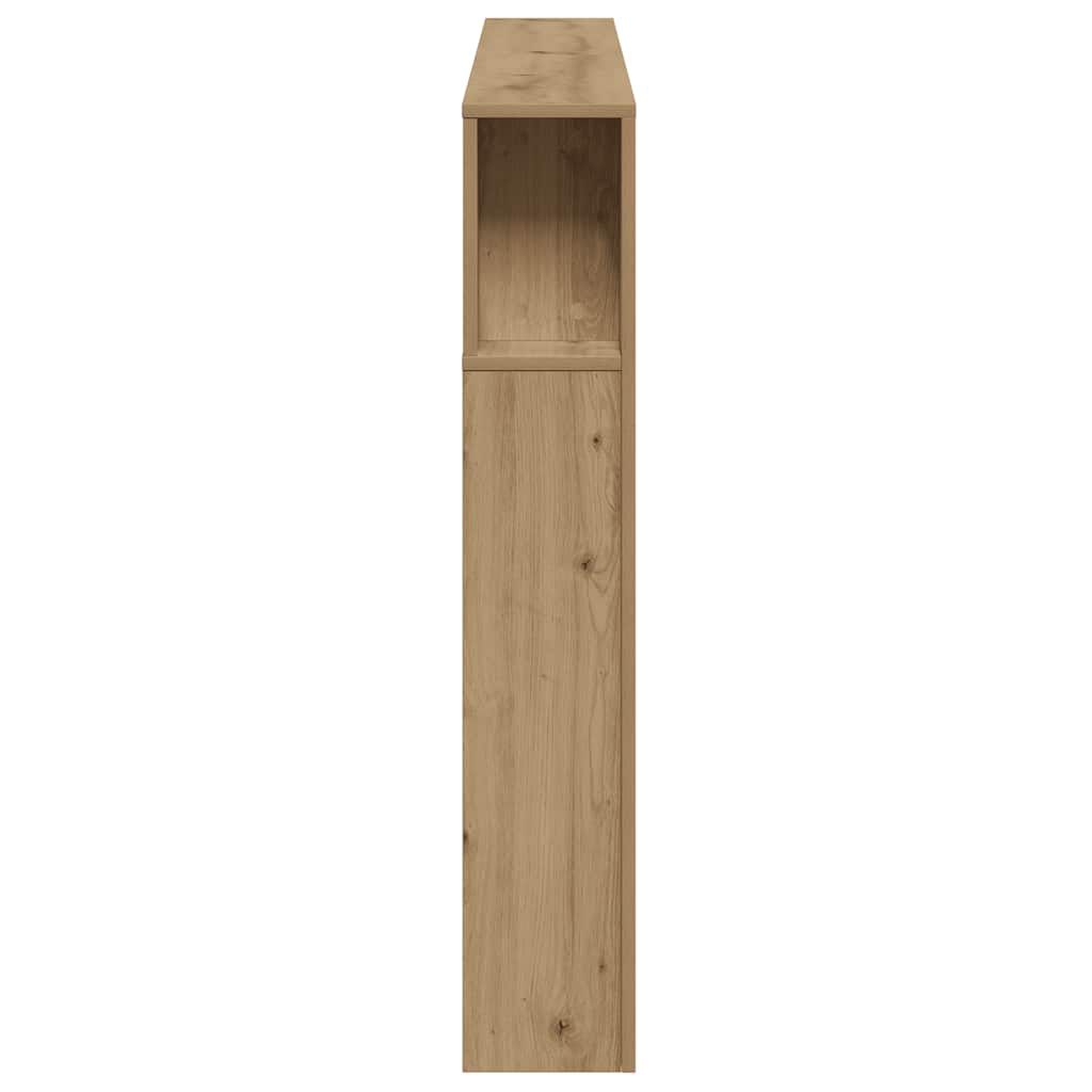 LED Headboard Artisan Oak 180x18,5x103,5 cm Engineered Wood