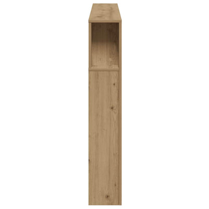 LED Headboard Artisan Oak 180x18,5x103,5 cm Engineered Wood