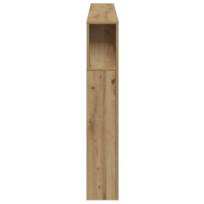 LED Headboard Artisan Oak 200x18,5x103,5 cm Engineered Wood