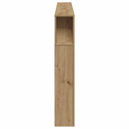 LED Headboard Artisan Oak 220x18,5x103,5 cm Engineered Wood