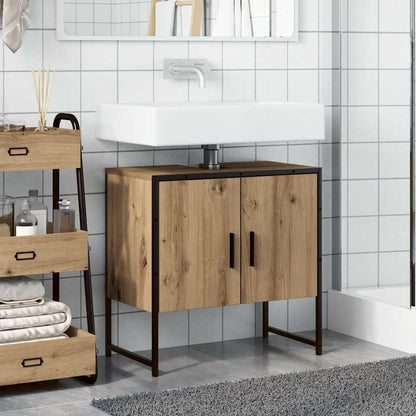 Bathroom Sink Cabinet Artisan Oak 60x33x60 cm Engineered Wood