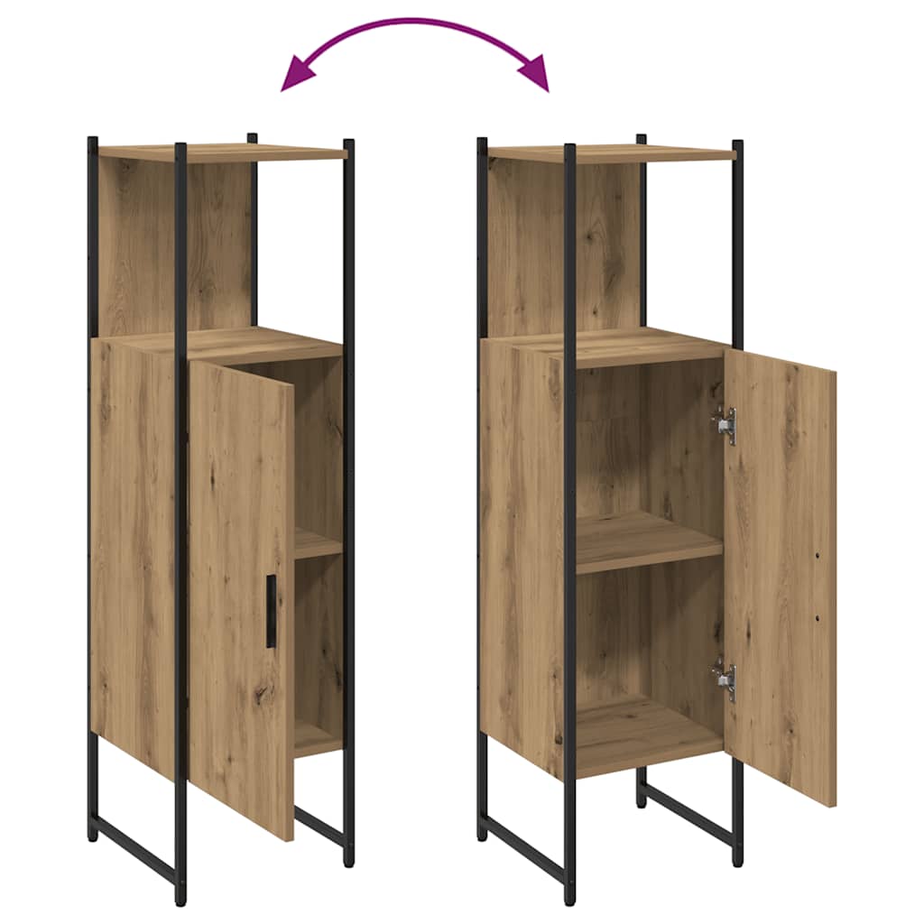 Bathroom Cabinet Artisan Oak 33x33x120.5 cm Engineered Wood