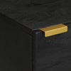 Bedside Cabinet Black 40x33x46 cm Solid Wood Mango