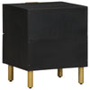 Bedside Cabinet Black 40x33x46 cm Solid Wood Mango
