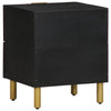 Bedside Cabinet 2 pcs Black 40x33x46 cm Solid Wood Mango