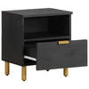 Bedside Cabinet Black 40x33x46 cm Engineered Wood