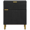 Bedside Cabinet Black 50x33x60 cm Engineered Wood