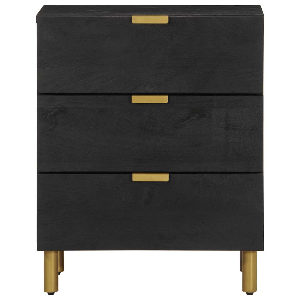 Bedside Cabinet Black 50x33x62 cm Engineered Wood