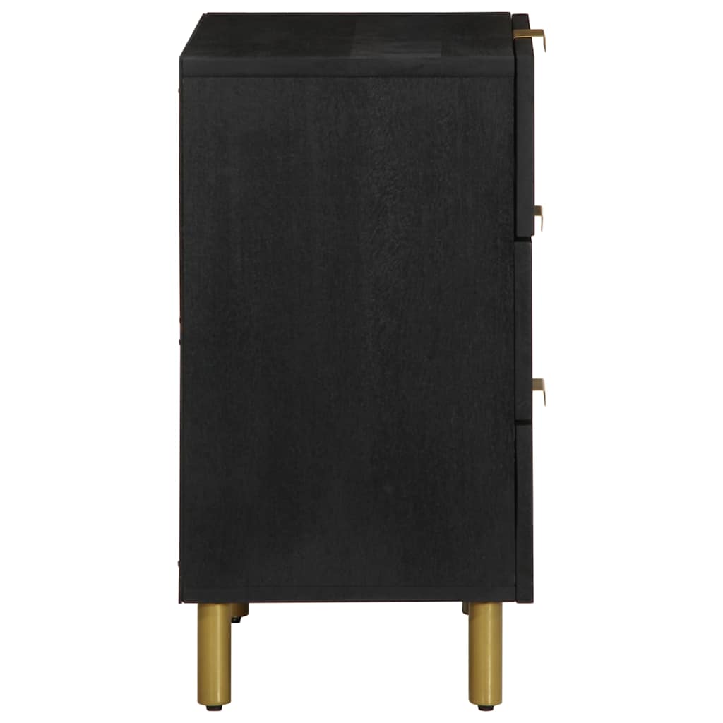 Bedside Cabinet Black 50x33x62 cm Engineered Wood
